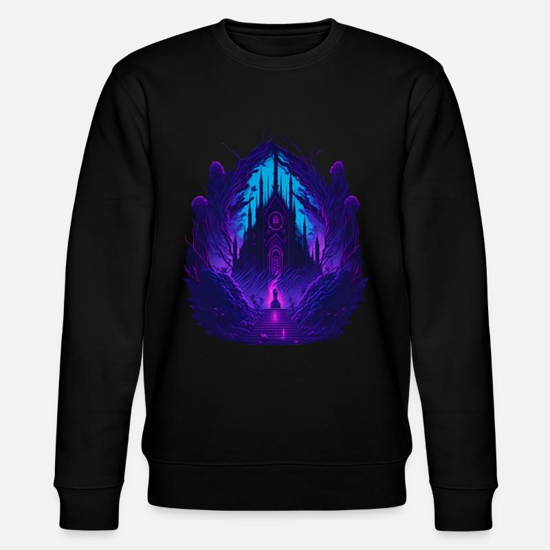 Neon Gothic Church Gothic Architecture - Stanley/Stella CHANGER Unisex Organic Sweatshirt - black
