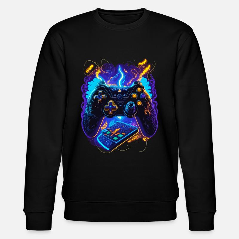 Cyber Gaming Controller - Stanley/Stella Unisex Bio-Sweatshirt CHANGER  - Schwarz