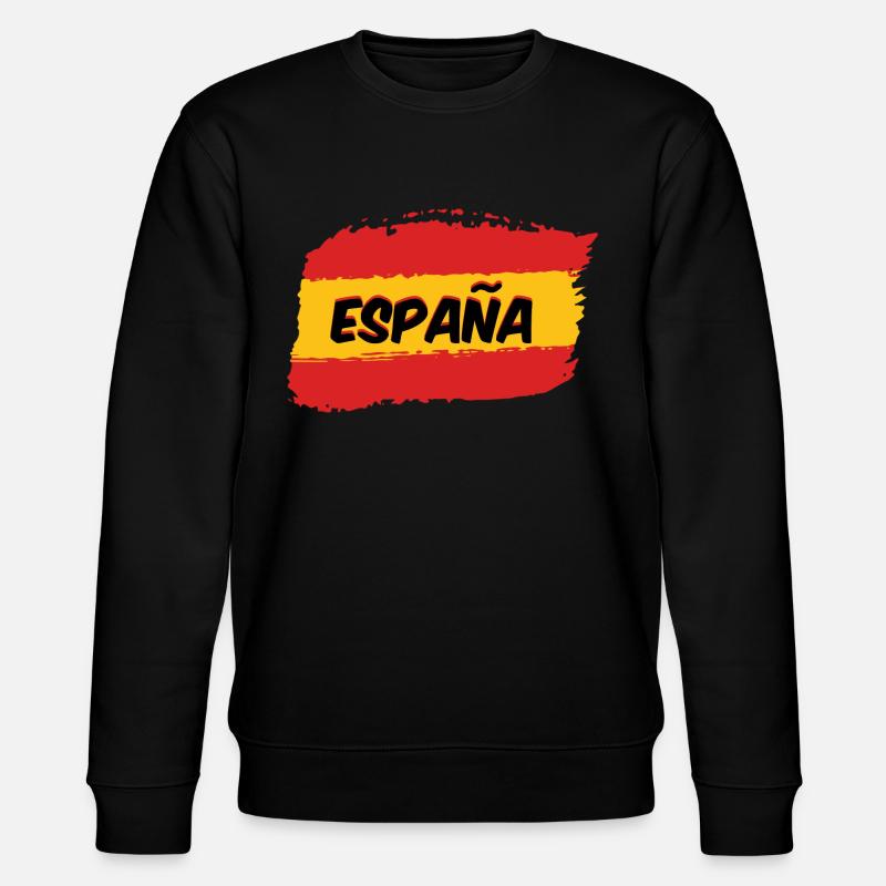 Spanische Flagge - Stanley/Stella Unisex Bio-Sweatshirt CHANGER  - Schwarz