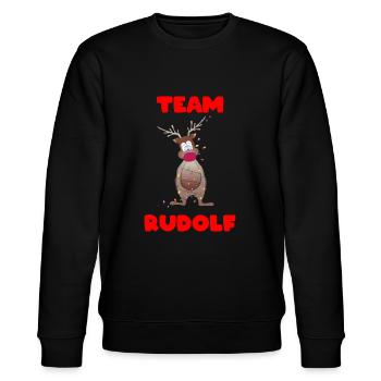Equipe Rudolf - Noël - Noël - Sweat bio CHANGER Stanley/Stella Unisexe - noir - Devant - Nik (191cm) & Marisol (170cm)