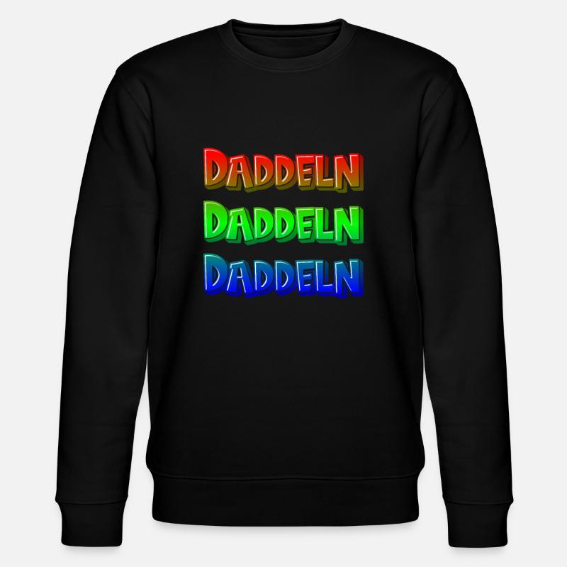 Daddeln - Gamer Design - Stanley/Stella Unisex Bio-Sweatshirt CHANGER  - Schwarz