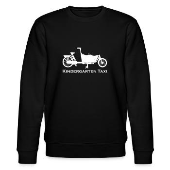 Lastenfahrrad - Kindergarten Taxi - Stanley/Stella Unisex Bio-Sweatshirt CHANGER  - Schwarz - Vorne - Nik (191cm) & Marisol (170cm)