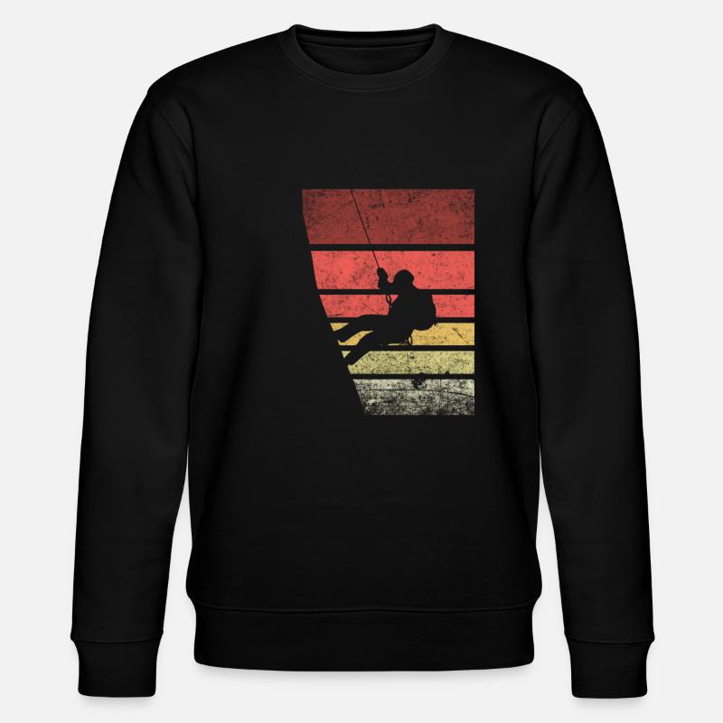 Grimper rétro silhouette - Sweat bio CHANGER Stanley/Stella Unisexe - noir