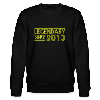 Légendaire depuis 2013 - Grand design d’anniversaire - Sweat bio CHANGER Stanley/Stella Unisexe - noir - Devant - Nik (191cm) & Marisol (170cm)
