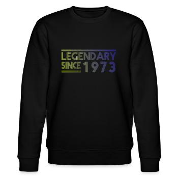 Légendaire depuis 1973 - Grand design d’anniversaire - Sweat bio CHANGER Stanley/Stella Unisexe - noir - Devant - Nik (191cm) & Marisol (170cm)