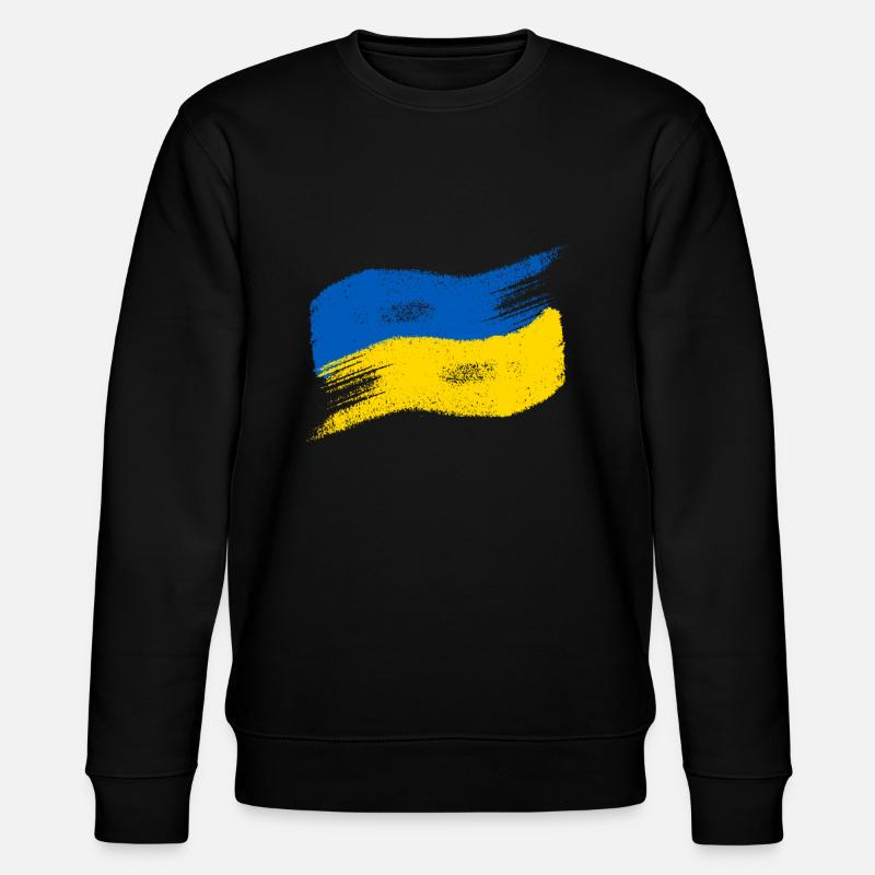 Ukraine Flagge - Stanley/Stella Unisex Bio-Sweatshirt CHANGER  - Schwarz