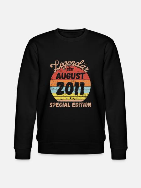 August 2011 - Geburtstag im August - Stanley/Stella Unisex Bio-Sweatshirt CHANGER - Schwarz
