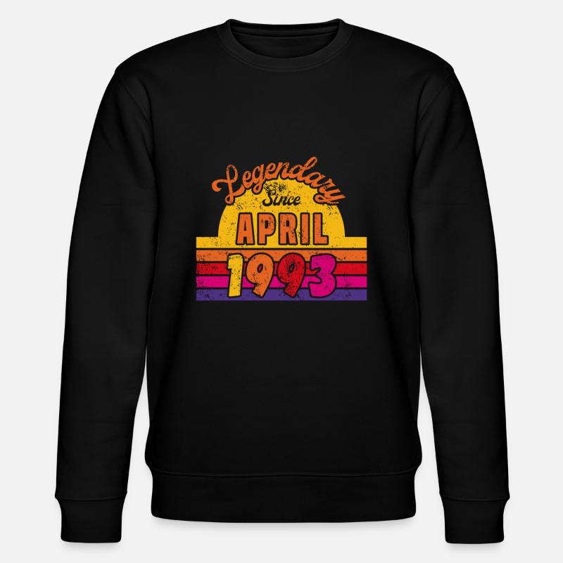 Avril 1993 - Anniversaire en avril - Sweat bio CHANGER Stanley/Stella Unisexe - noir