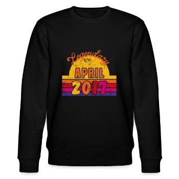 April 2017 - Birthday in April - Stanley/Stella CHANGER Unisex Organic Sweatshirt - black - Front - Nik (191cm) & Marisol (170cm)