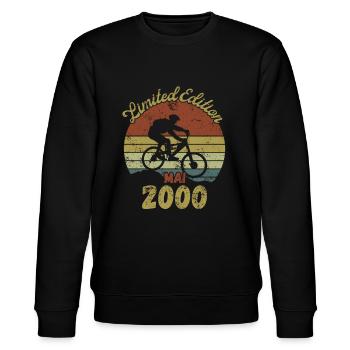 Birthday Bike Bike May 2000 - Stanley/Stella CHANGER Unisex Organic Sweatshirt - black - Front - Nik (191cm) & Marisol (170cm)