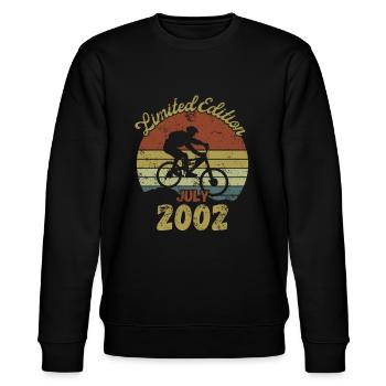 Birthday Bike Bike July 2002 - Stanley/Stella CHANGER Unisex Organic Sweatshirt - black - Front - Nik (191cm) & Marisol (170cm)