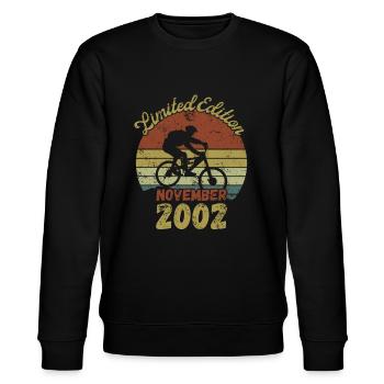 Birthday Bike Bike Novermber 2002 - Stanley/Stella CHANGER Unisex Organic Sweatshirt - black - Front - Nik (191cm) & Marisol (170cm)