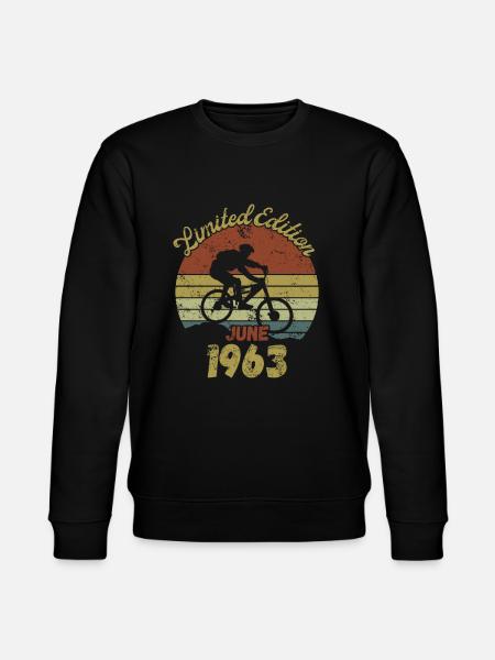 Geburtstag Fahrrad Bike Juni 1963 - Stanley/Stella Unisex Bio-Sweatshirt CHANGER - Schwarz