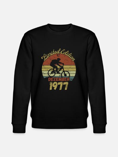 Geburtstag Fahrrad Bike December 1977 - Stanley/Stella Unisex Bio-Sweatshirt CHANGER  - Schwarz
