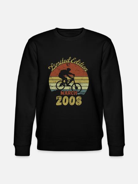 Geburtstag Fahrrad Bike March 2008 - Stanley/Stella Unisex Bio-Sweatshirt CHANGER - Schwarz