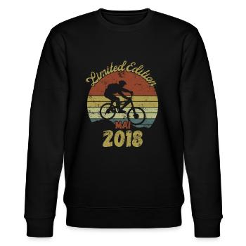 Birthday Bike Bike May 2018 - Stanley/Stella CHANGER Unisex Organic Sweatshirt - black - Front - Nik (191cm) & Marisol (170cm)