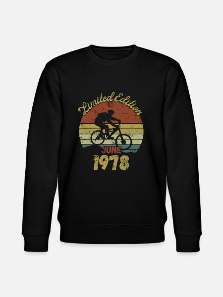 Geburtstag Fahrrad Bike June 1978 - Stanley/Stella Unisex Bio-Sweatshirt CHANGER - Schwarz