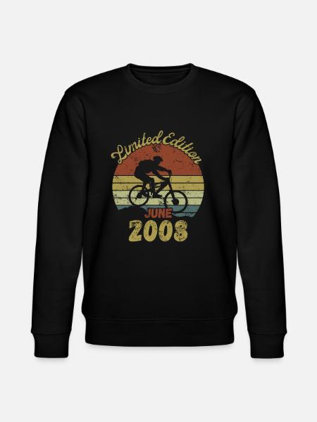 Geburtstag Fahrrad Bike June 2008 - Stanley/Stella Unisex Bio-Sweatshirt CHANGER  - Schwarz