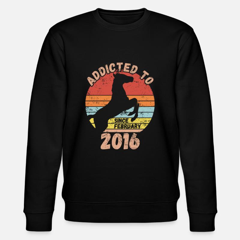 Anniversaire Équitation Février 2016 - Sweat bio CHANGER Stanley/Stella Unisexe - noir