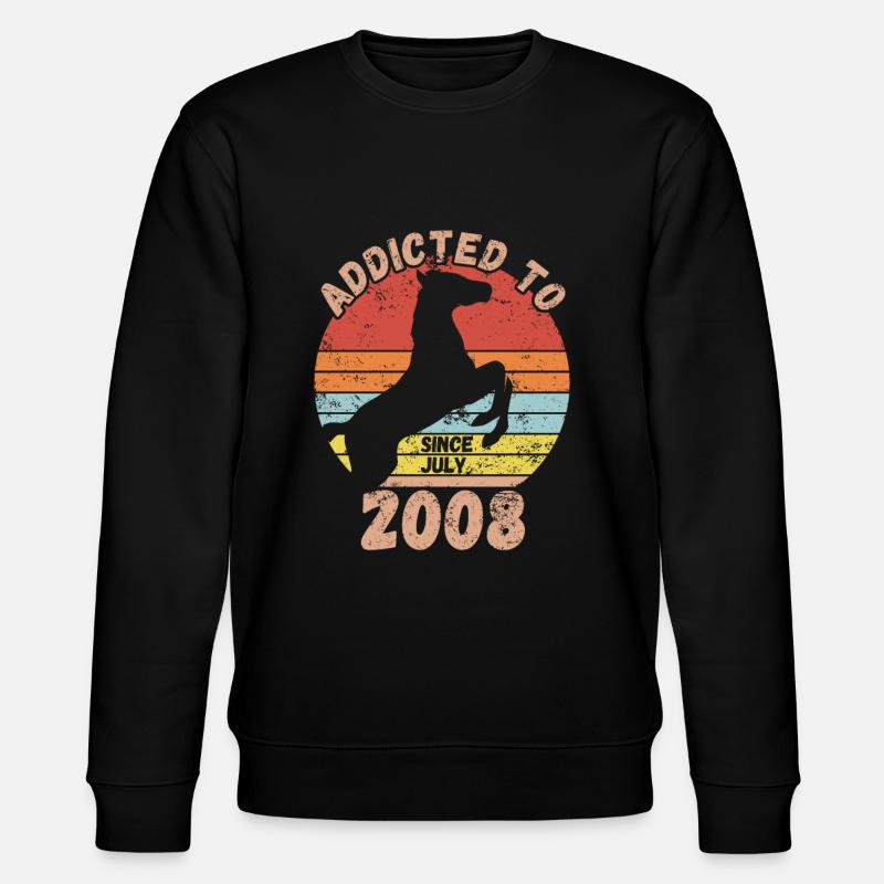 Anniversaire Équitation Juillet 2008 - Sweat bio CHANGER Stanley/Stella Unisexe - noir