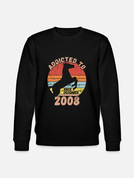Geburtstag Pferde Reiten Dezember 2008 - Stanley/Stella Unisex Bio-Sweatshirt CHANGER  - Schwarz