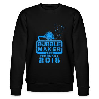 Plongeur Birthday Bubblemaker depuis février 2016 - Sweat bio CHANGER Stanley/Stella Unisexe - noir - Devant - Nik (191cm) & Marisol (170cm)