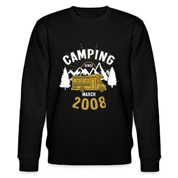 Camping depuis mars 2008 - Sweat bio CHANGER Stanley/Stella Unisexe - noir - Devant - Nik (191cm) & Marisol (170cm)