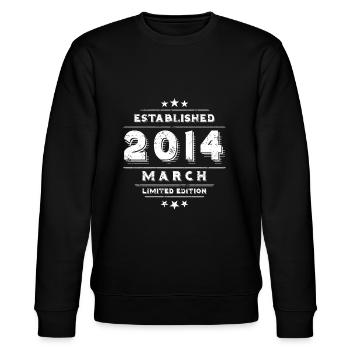 Anniversaire en Mars 2014 - Mars - Sweat bio CHANGER Stanley/Stella Unisexe - noir - Devant - Nik (191cm) & Marisol (170cm)