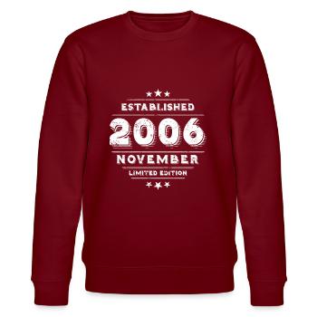 Anniversaire en novembre 2006 - novembre - Sweat bio CHANGER Stanley/Stella Unisexe - bordeaux - Devant - Nik (191cm) & Marisol (170cm)