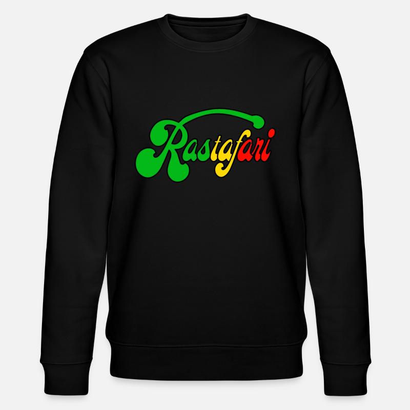 Rastafari Afrika God - Stanley/Stella Unisex Bio-Sweatshirt CHANGER  - Schwarz