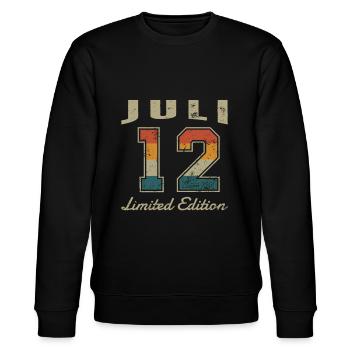 Date de naissance : Juillet 2012 - Edition Limitée Rétro - Sweat bio CHANGER Stanley/Stella Unisexe - noir - Devant - Nik (191cm) & Marisol (170cm)
