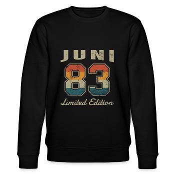 Date de naissance : Juin 1983 - Edition Limitée Rétro - Sweat bio CHANGER Stanley/Stella Unisexe - noir - Devant - Nik (191cm) & Marisol (170cm)