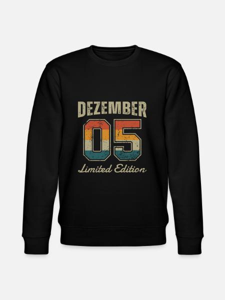 Geburtstag: Dezember 2005 - Limited Edition Retro - Stanley/Stella Unisex Bio-Sweatshirt CHANGER - Schwarz