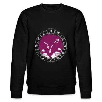 Sternzeichen Fische - Tierkreiszeichen - Geburtsta - Stanley/Stella Unisex Bio-Sweatshirt CHANGER  - Schwarz - Vorne - Nik (191cm) & Marisol (170cm)