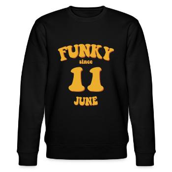 Funky Birthday: Juin 2011 - Flower Power - Sweat bio CHANGER Stanley/Stella Unisexe - noir - Devant - Nik (191cm) & Marisol (170cm)