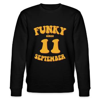 Funky Anniversaire: Septembre 2011 - Flower Power - Sweat bio CHANGER Stanley/Stella Unisexe - noir - Devant - Nik (191cm) & Marisol (170cm)