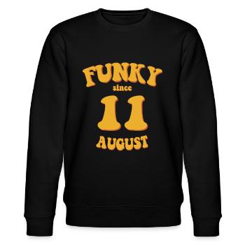 Funky Anniversaire: Août 2011 - Flower Power - Sweat bio CHANGER Stanley/Stella Unisexe - noir - Devant - Nik (191cm) & Marisol (170cm)