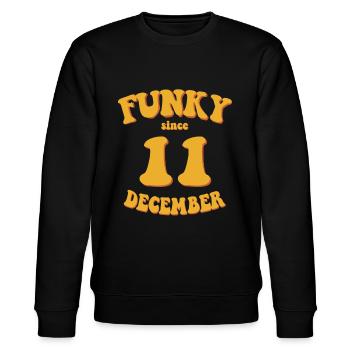 Funky Anniversaire: Décembre 2011 - Flower Power - Sweat bio CHANGER Stanley/Stella Unisexe - noir - Devant - Nik (191cm) & Marisol (170cm)