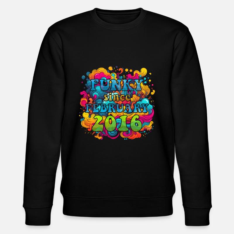 Funky Birthday: Février 2016 - Psychadelic - Sweat bio CHANGER Stanley/Stella Unisexe - noir