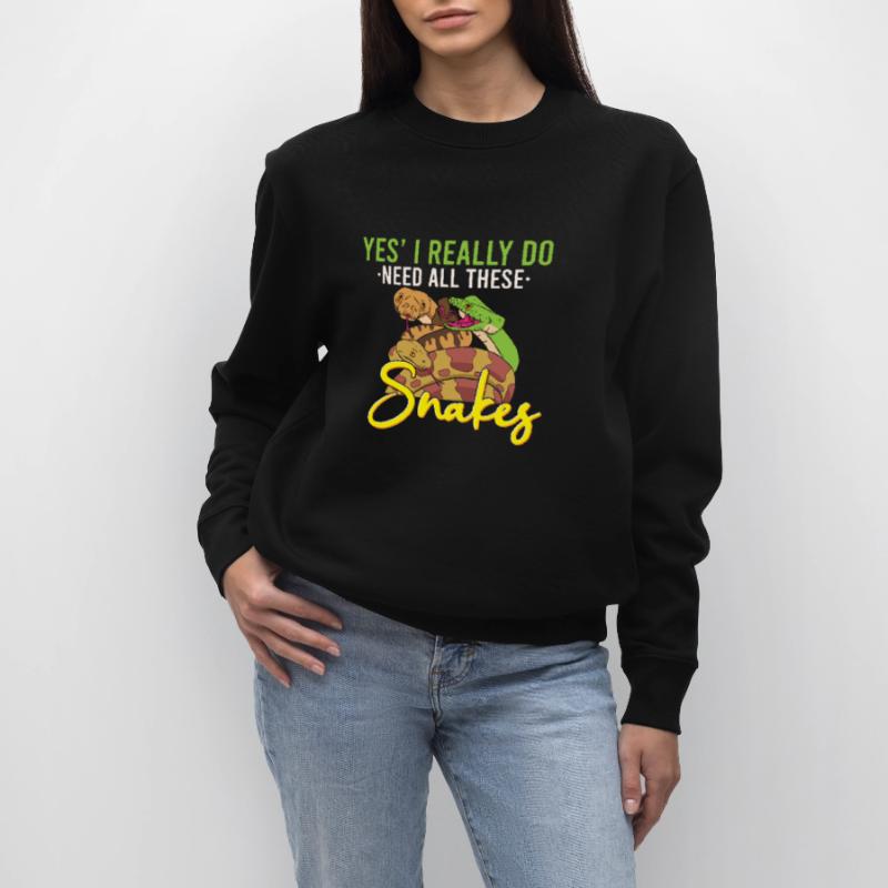 Funny Python Snake / Boa Constrictor Stanley/Stella CHANGER Unisex Organic Sweatshirt