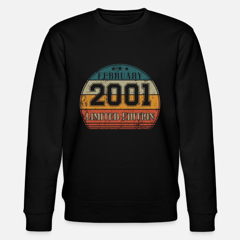 Anniversaire - Edition Limitée Février 2001 - Sweat bio CHANGER Stanley/Stella Unisexe - noir