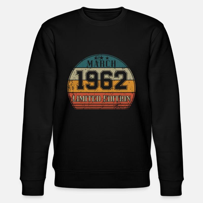 Anniversaire - Edition limitée Mars 1962 - Sweat bio CHANGER Stanley/Stella Unisexe - noir