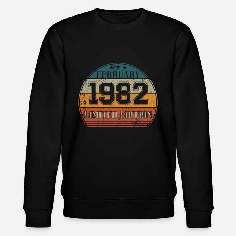 Anniversaire - Edition Limitée Février 1982 - Sweat bio CHANGER Stanley/Stella Unisexe - noir
