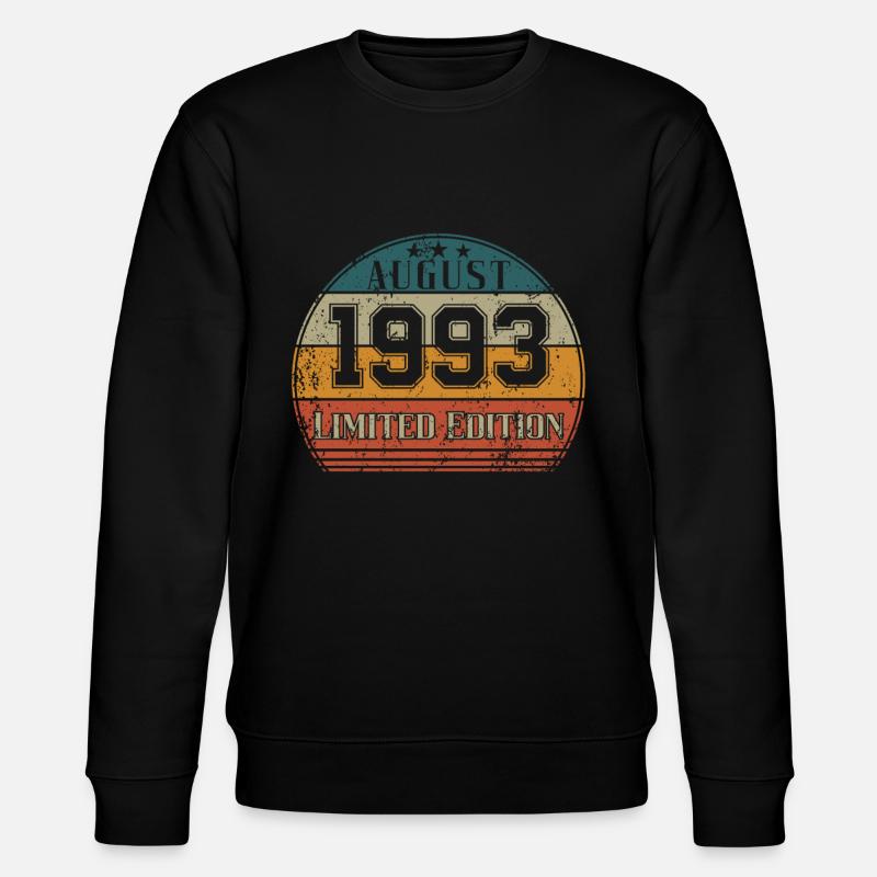 Anniversaire - Edition Limitée Août 1993 - Sweat bio CHANGER Stanley/Stella Unisexe - noir