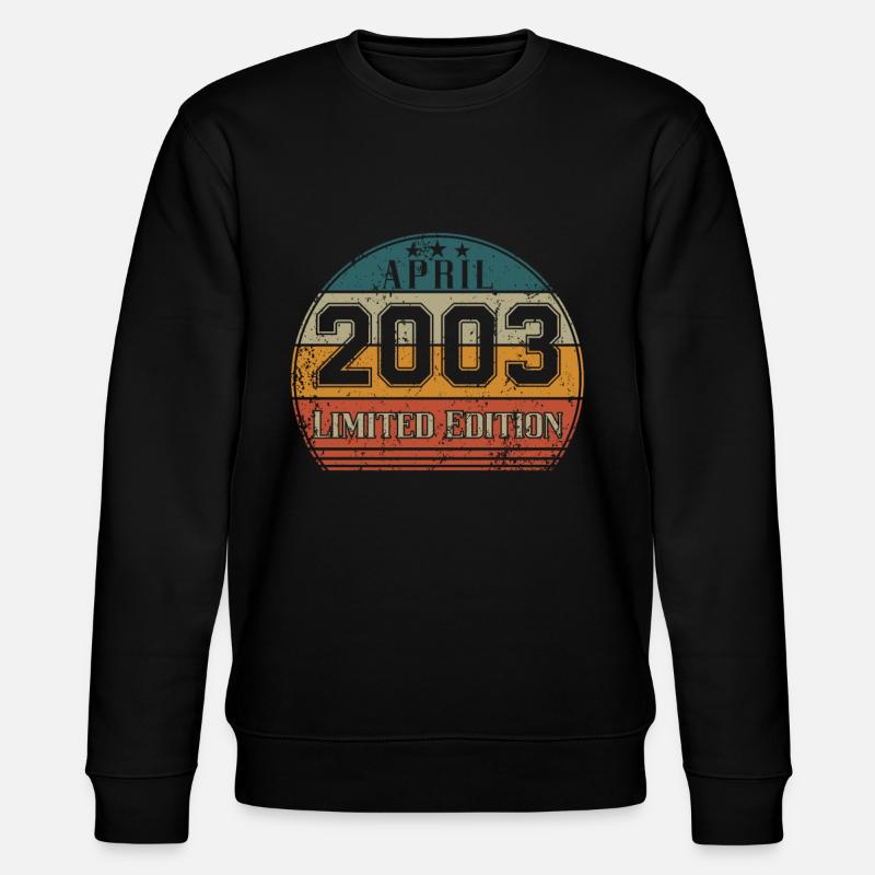 Anniversaire - Edition limitée Avril 2003 - Sweat bio CHANGER Stanley/Stella Unisexe - noir