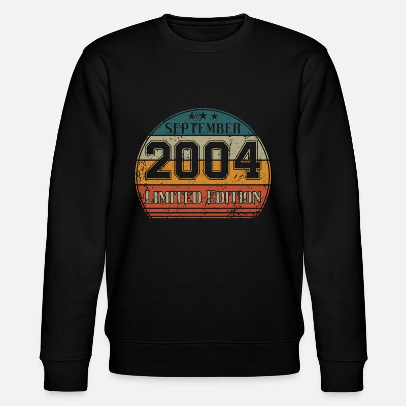 Anniversaire - Edition Limitée Septembre 2004 - Sweat bio CHANGER Stanley/Stella Unisexe - noir