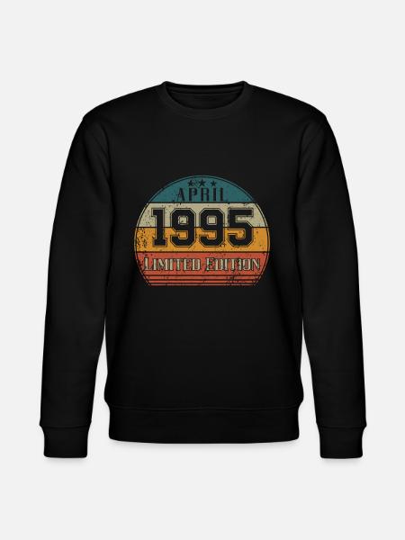 Geburtstag - Limited Edition April 1995 - Stanley/Stella Unisex Bio-Sweatshirt CHANGER  - Schwarz