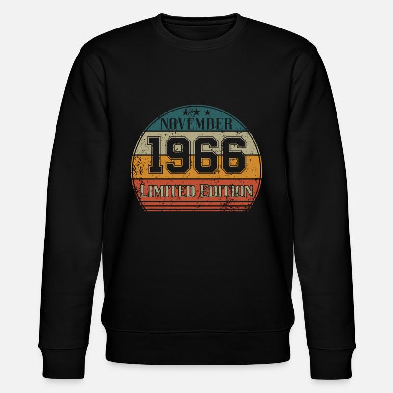 Anniversaire - Edition Limitée Novembre 1966 - Sweat bio CHANGER Stanley/Stella Unisexe - noir