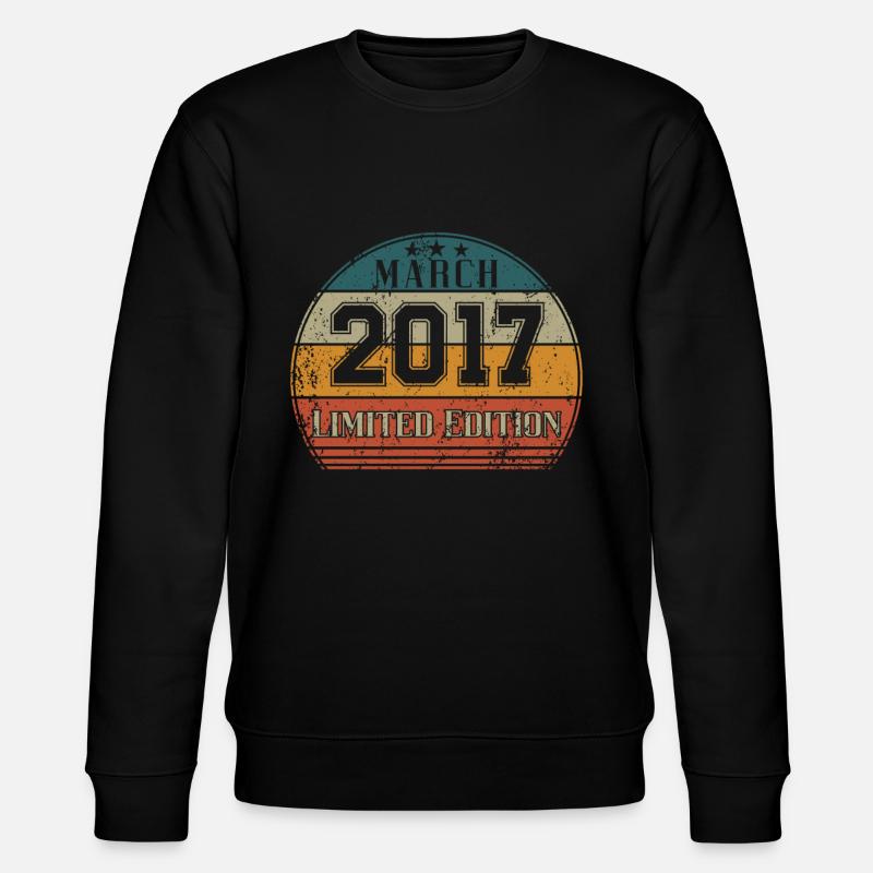 Birthday - Limited Edition March 2017 - Stanley/Stella CHANGER Unisex Organic Sweatshirt - black