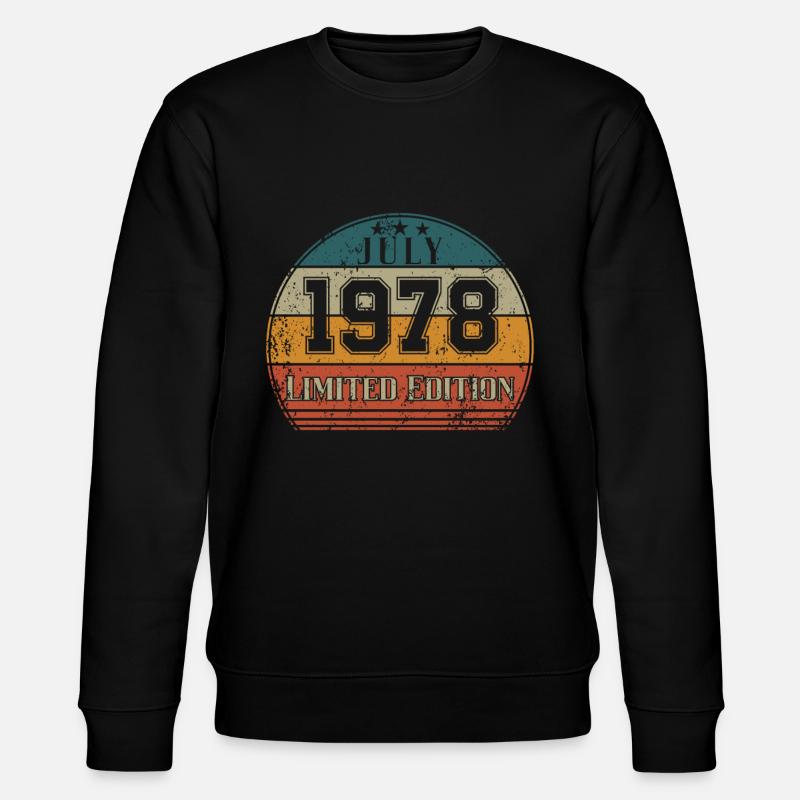 Anniversaire - Edition Limitée Juillet 1978 - Sweat bio CHANGER Stanley/Stella Unisexe - noir